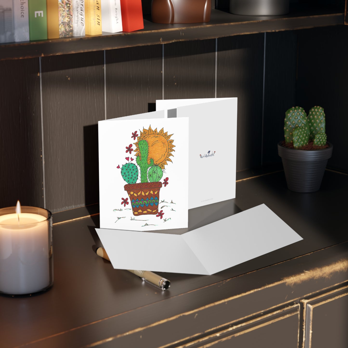 Sun on Cactus Greeting cards (8, 16, or 24 pcs)