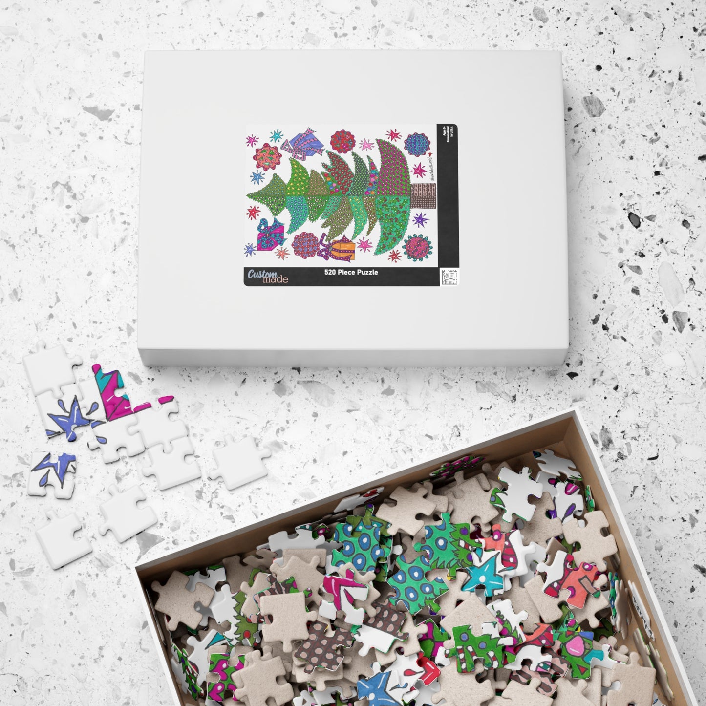 Quilted Christmas Tree 520-piece Puzzle