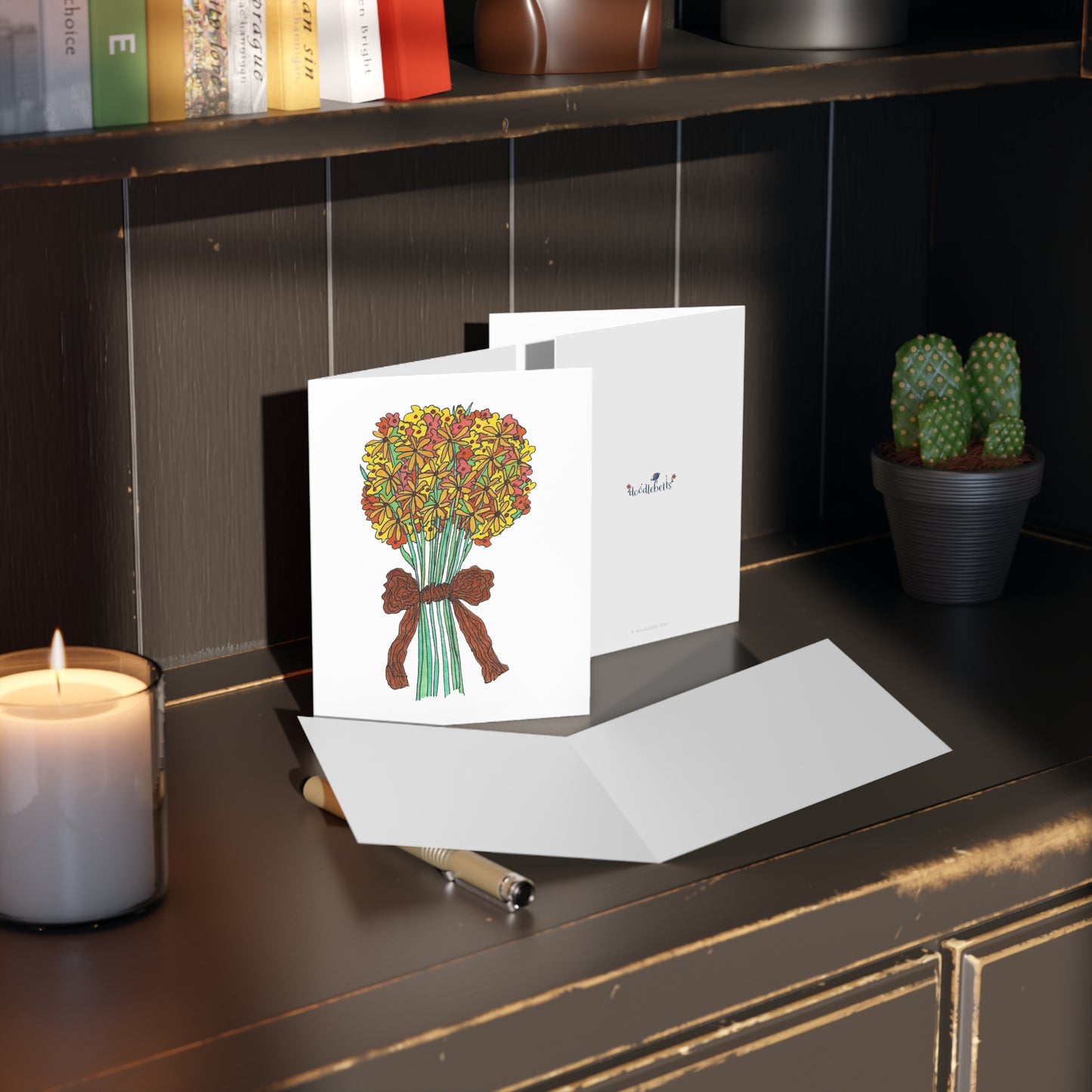 Yellow Bunch Hand-tie Greeting cards (8, 16, or 24 pcs)