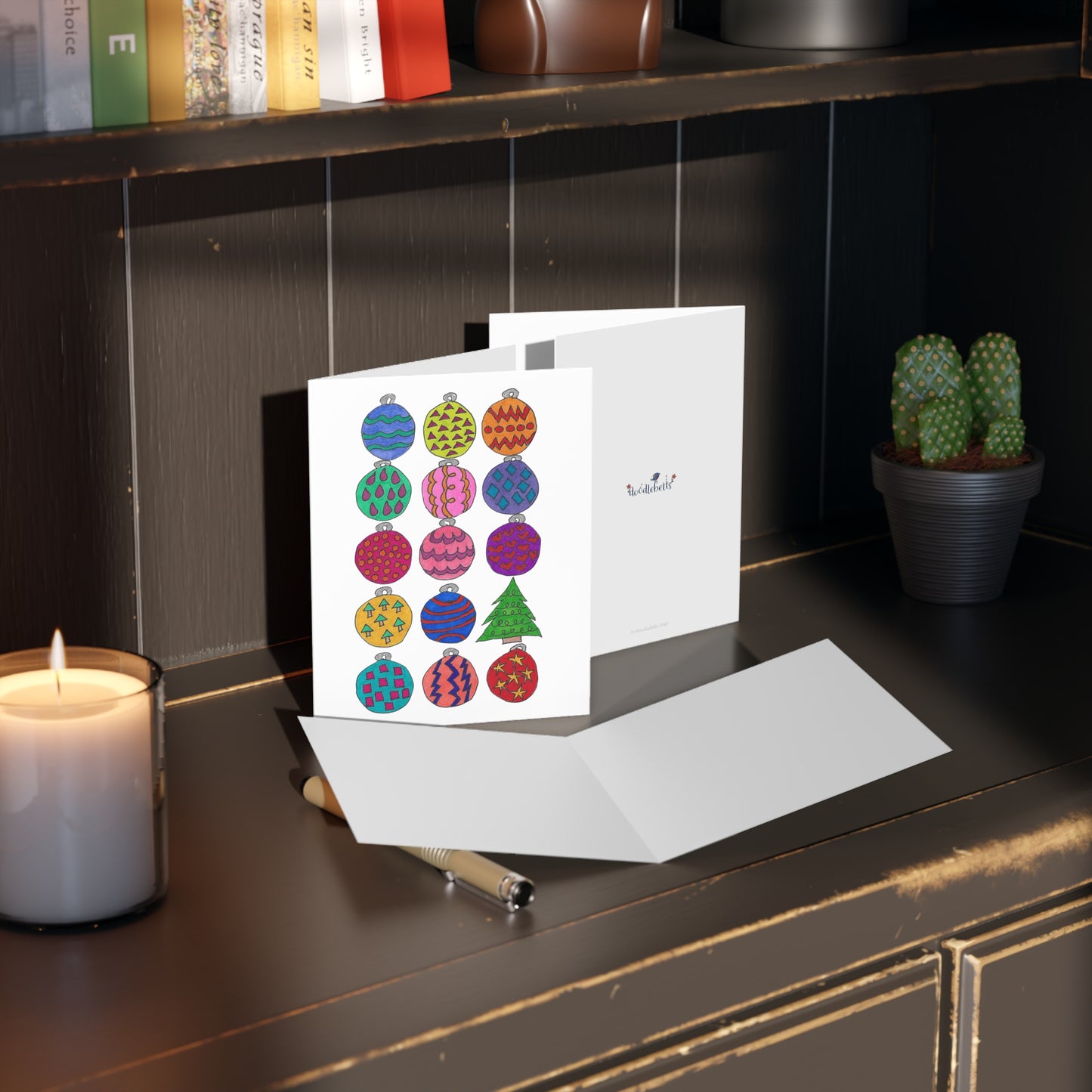 Ornament Medley Greeting cards (8, 16, or 24 pcs)