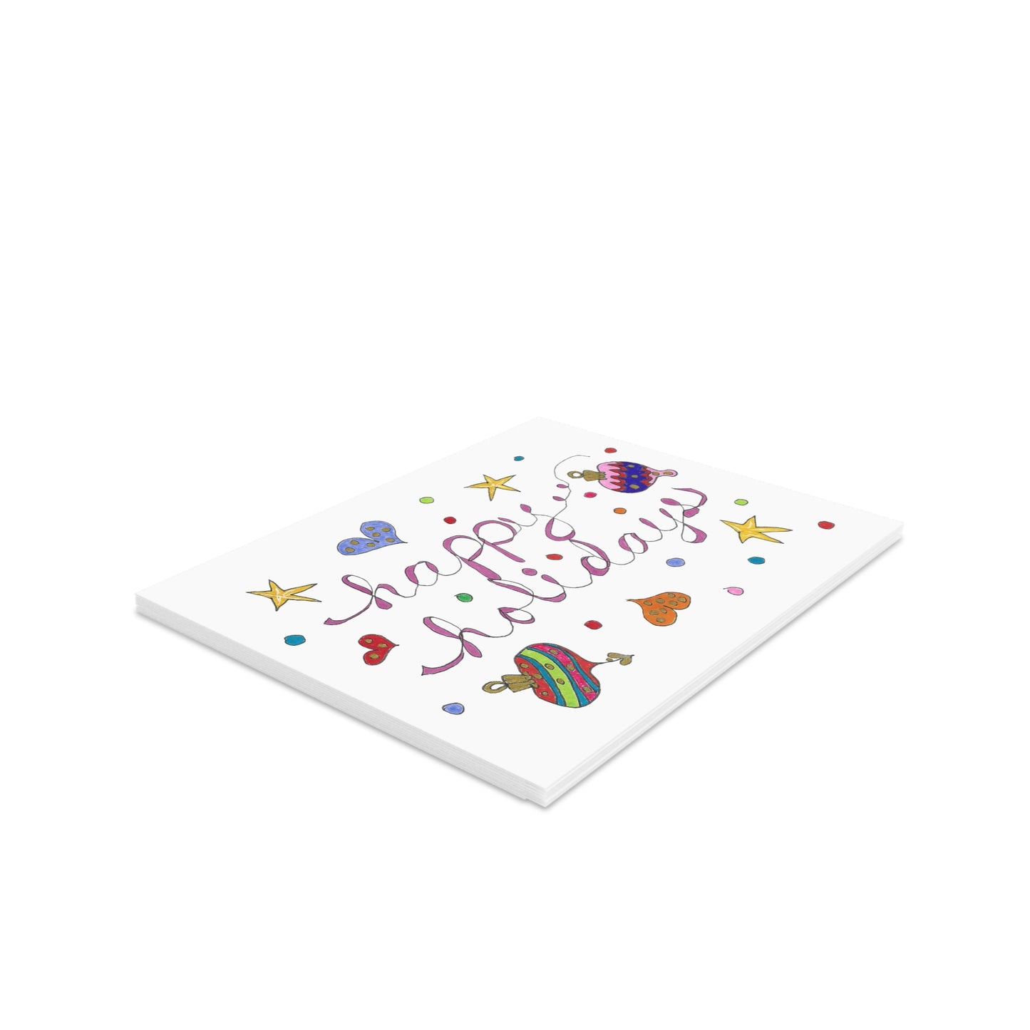 Happy Holidays Greeting cards (8, 16, or 24 pcs)