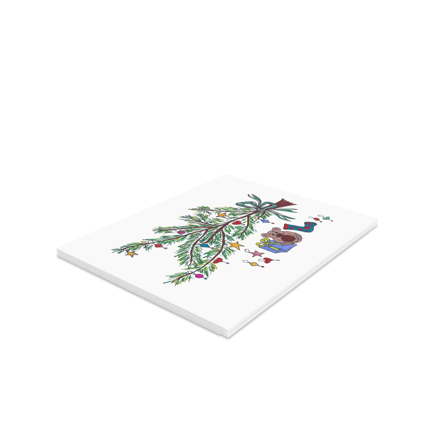 Holiday Swag & Gifts Greeting cards (8, 16, or 24 pcs)