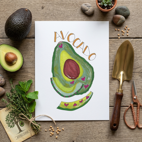 Fruits & Vegetable Greeting Cards