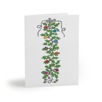 Holly & Lights Greeting cards (8, 16, or 24 pcs)