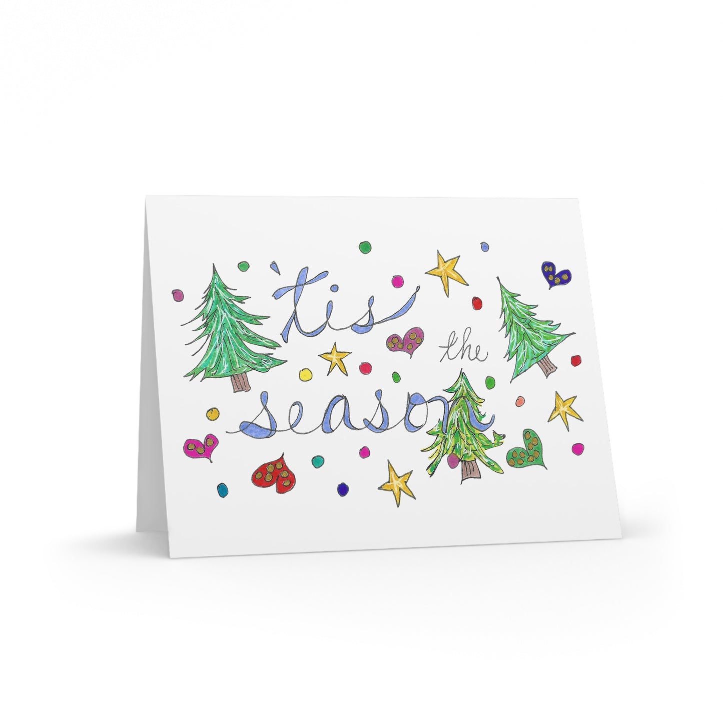 Tis the Season Greeting cards (8, 16, or 24 pcs)