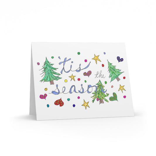 Tis the Season Greeting cards (8, 16, or 24 pcs)