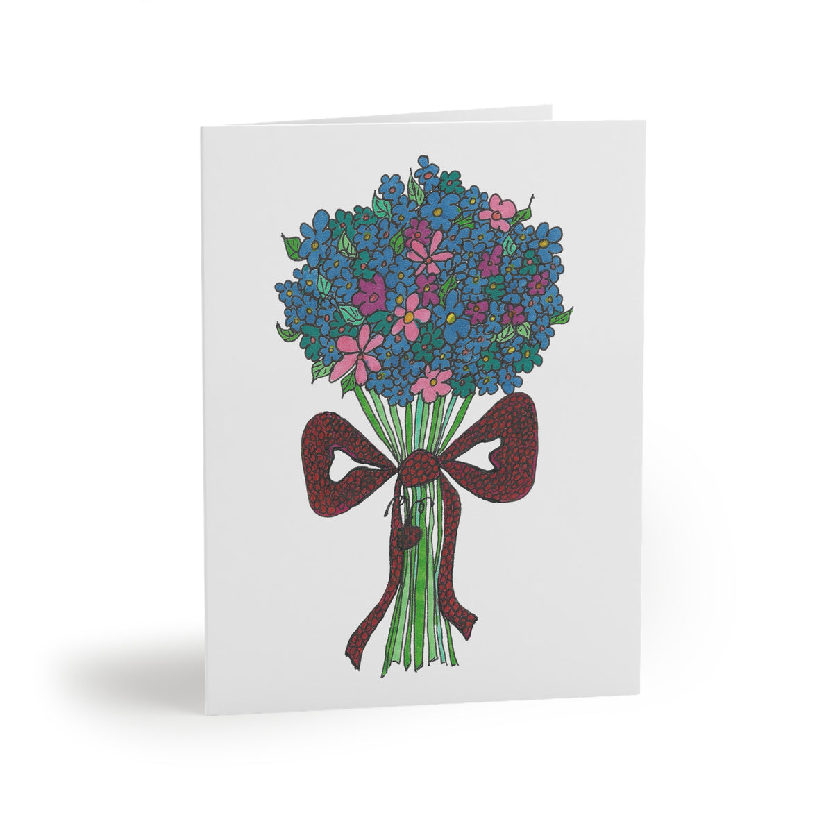 Blue Bunch Hand-tie Everyday Cards