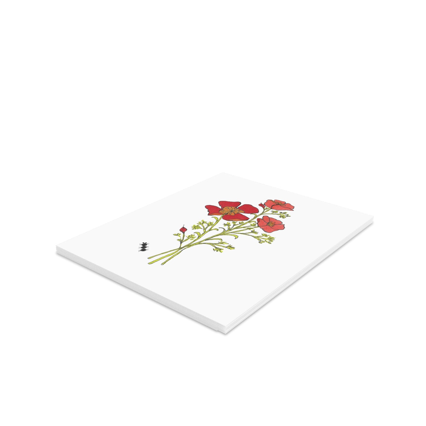California Poppies Greeting cards (8, 16, or 24 pcs)