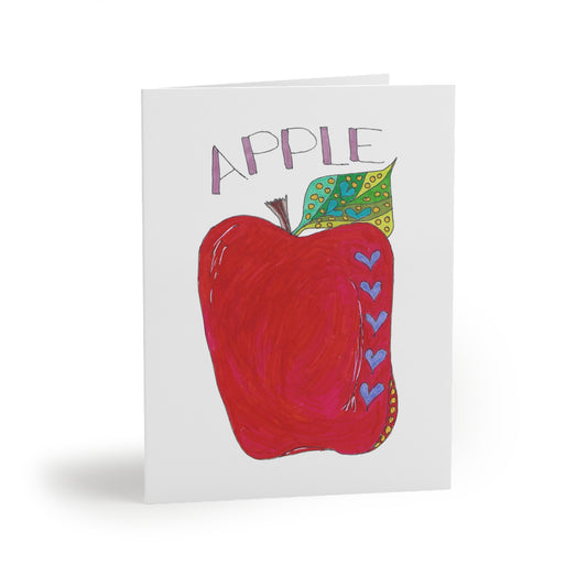 Red Apple Greeting cards (8, 16, or 24 pcs)