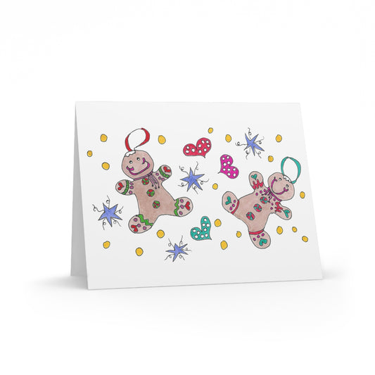 Gingerbread Ornaments Greeting cards (8, 16, or 24 pcs)