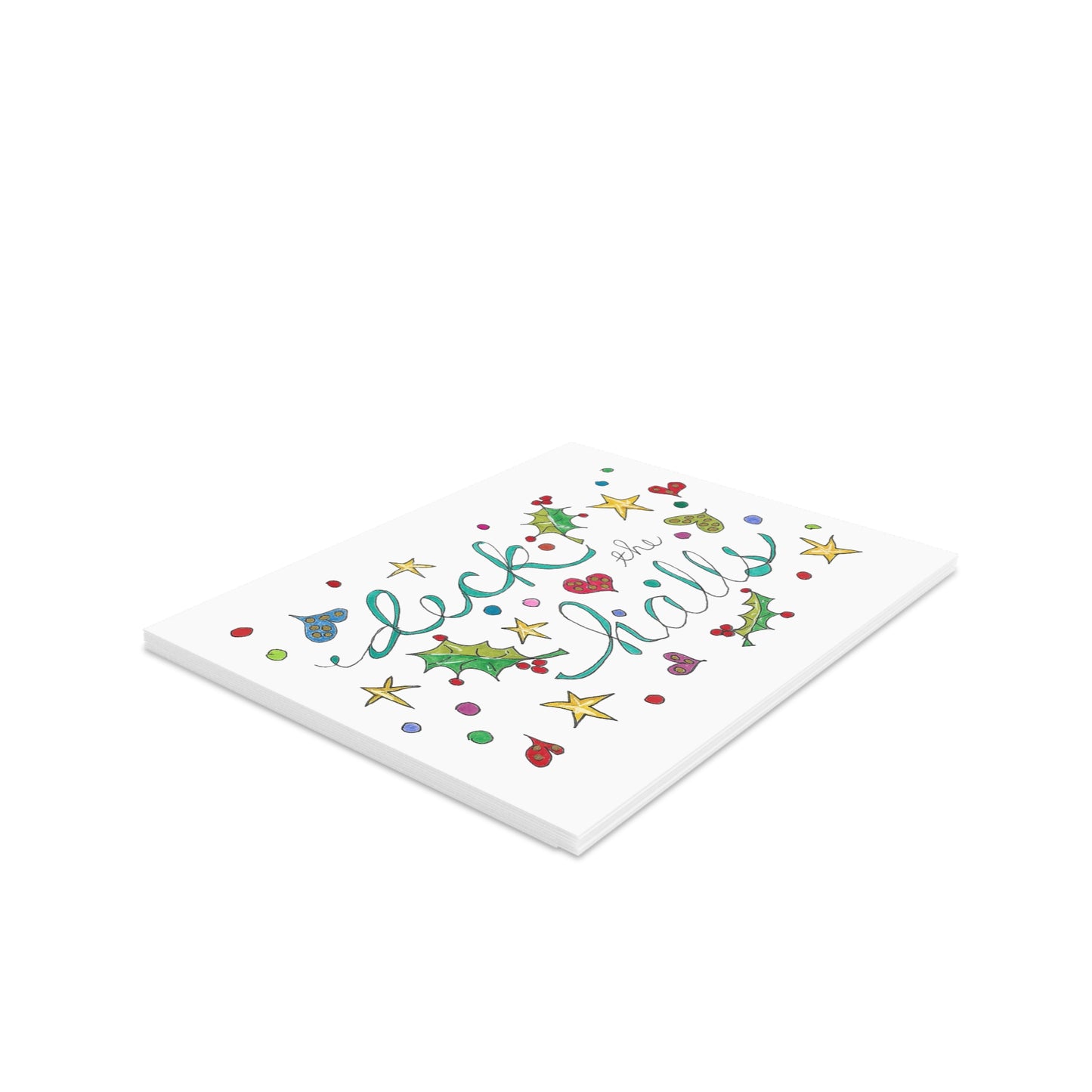 Deck the Halls Greeting cards (8, 16, or 24 pcs)