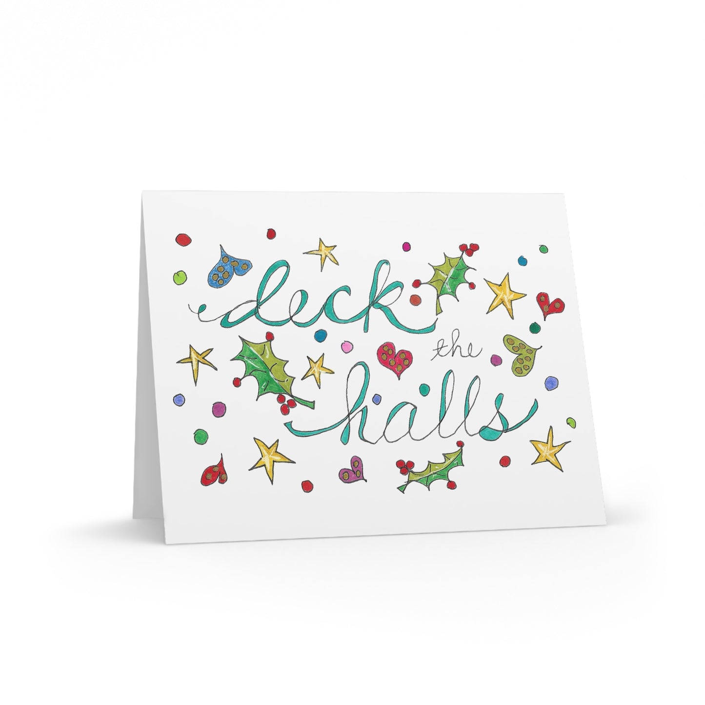 Deck the Halls Greeting cards (8, 16, or 24 pcs)