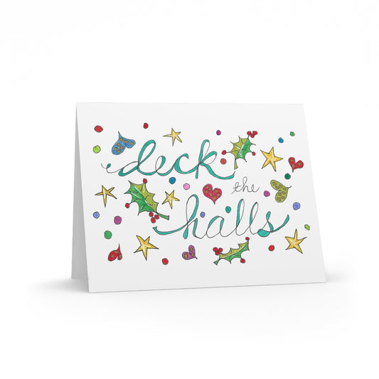 Deck the Halls Greeting cards (8, 16, or 24 pcs)