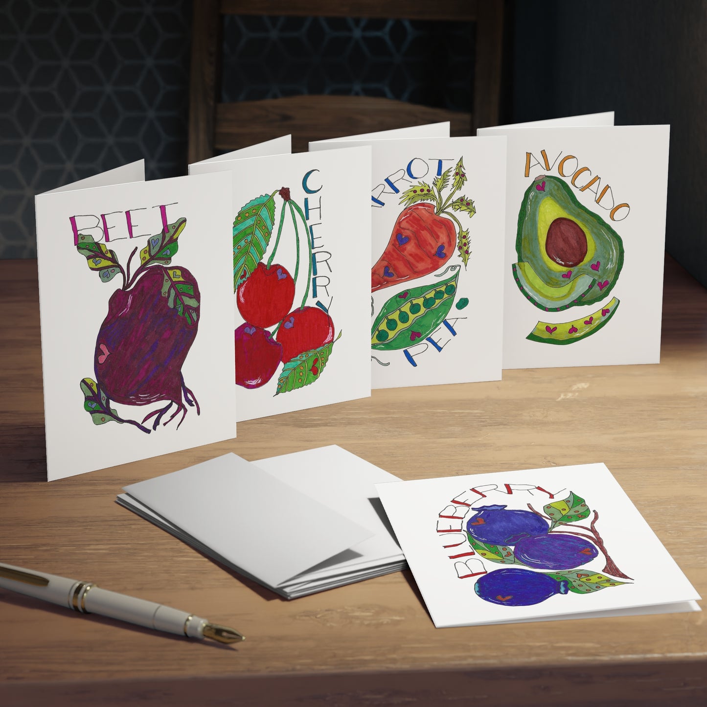 Mixed Produce - Assorted Greeting Card Set