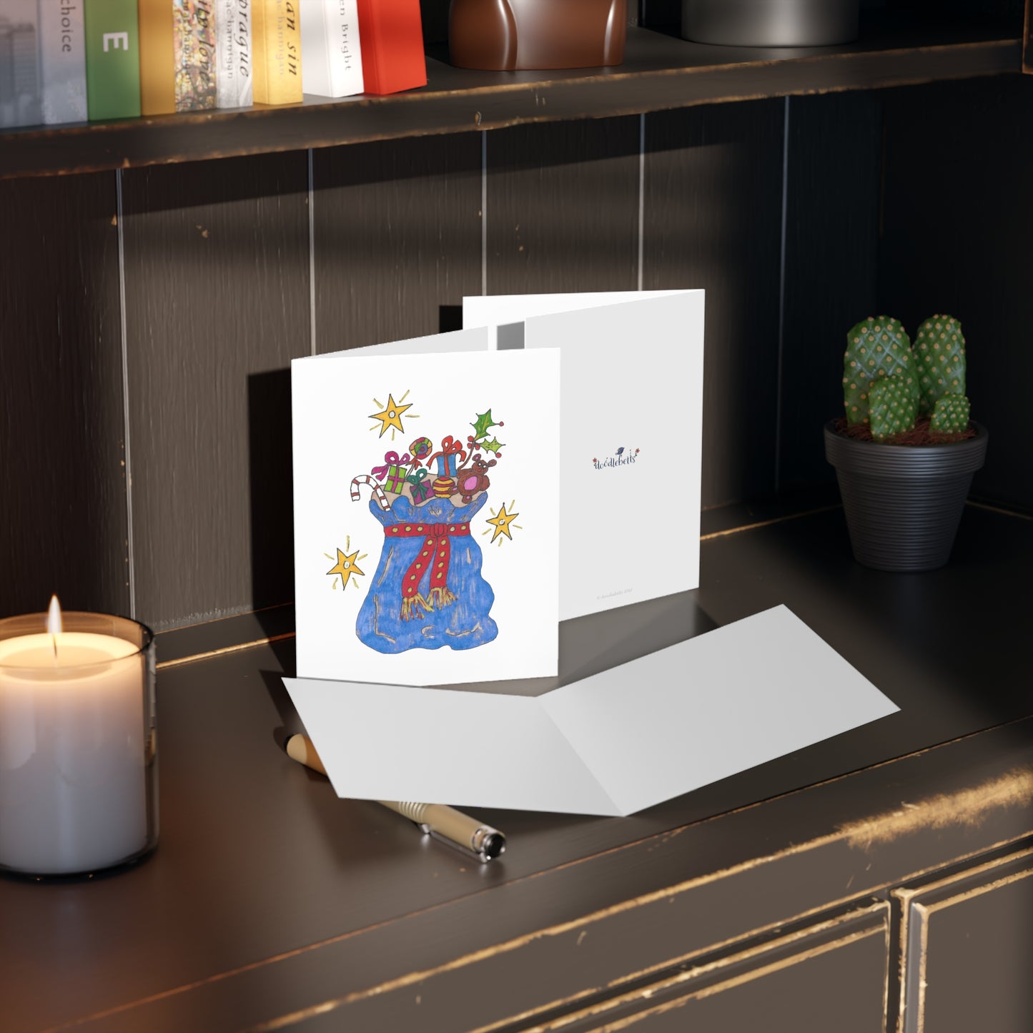 Santa's Bag of Gifts Greeting cards (8, 16, or 24 pcs)