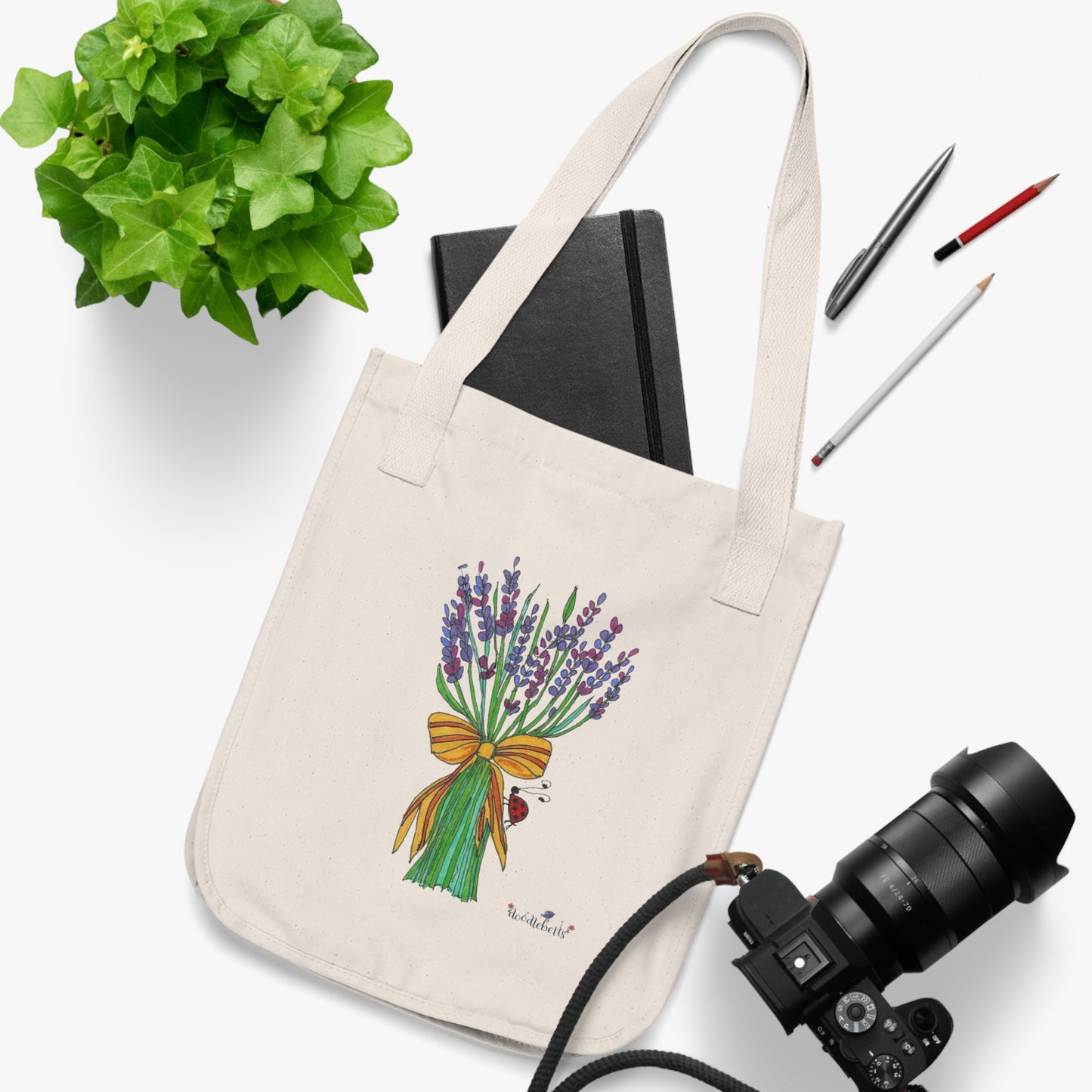 Lavender Hand-tie Eco-Friendly Tote - medium