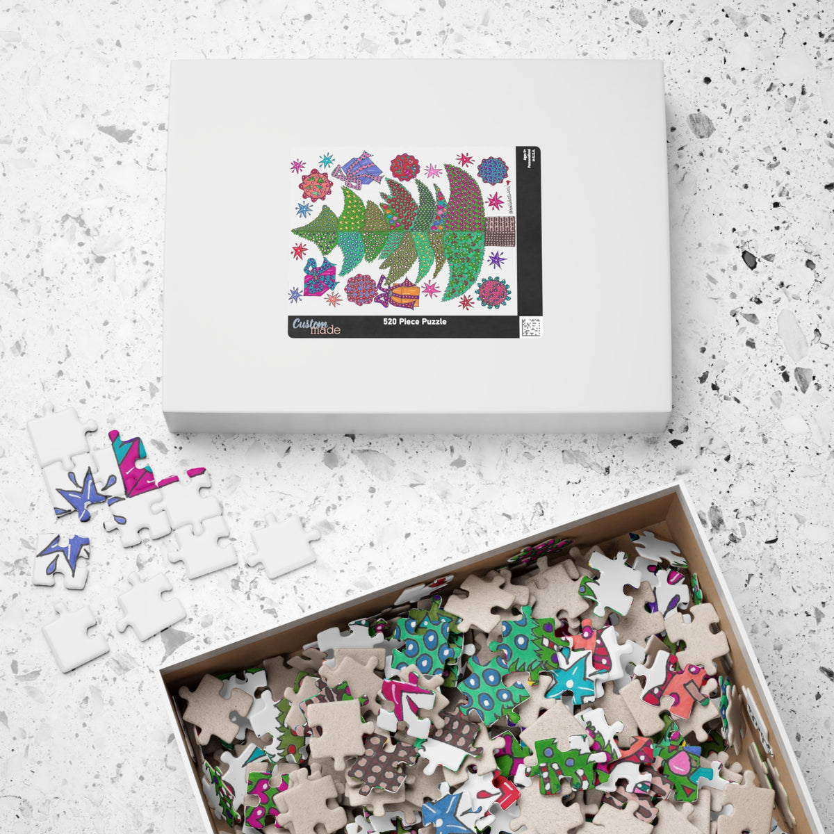 Quilted Christmas Tree 520-piece Puzzle