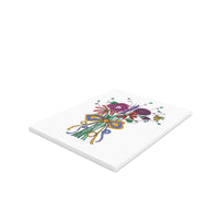 Garden Flowers and Bee Hand-tie Everyday Cards