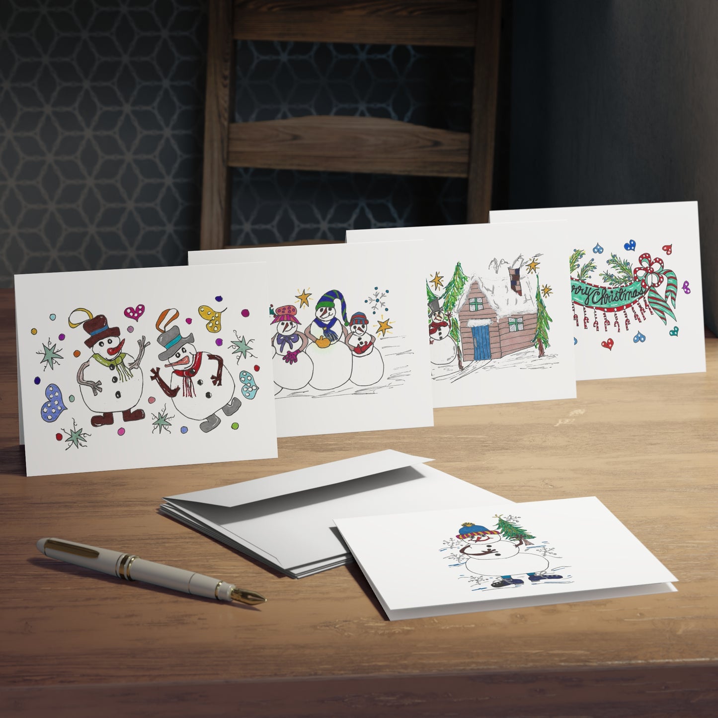 Love, The Frosties Greeting Card Multipack, 5 Festive Designs