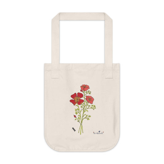 California Poppies Tote Bag – Eco-Friendly Organic Cotton