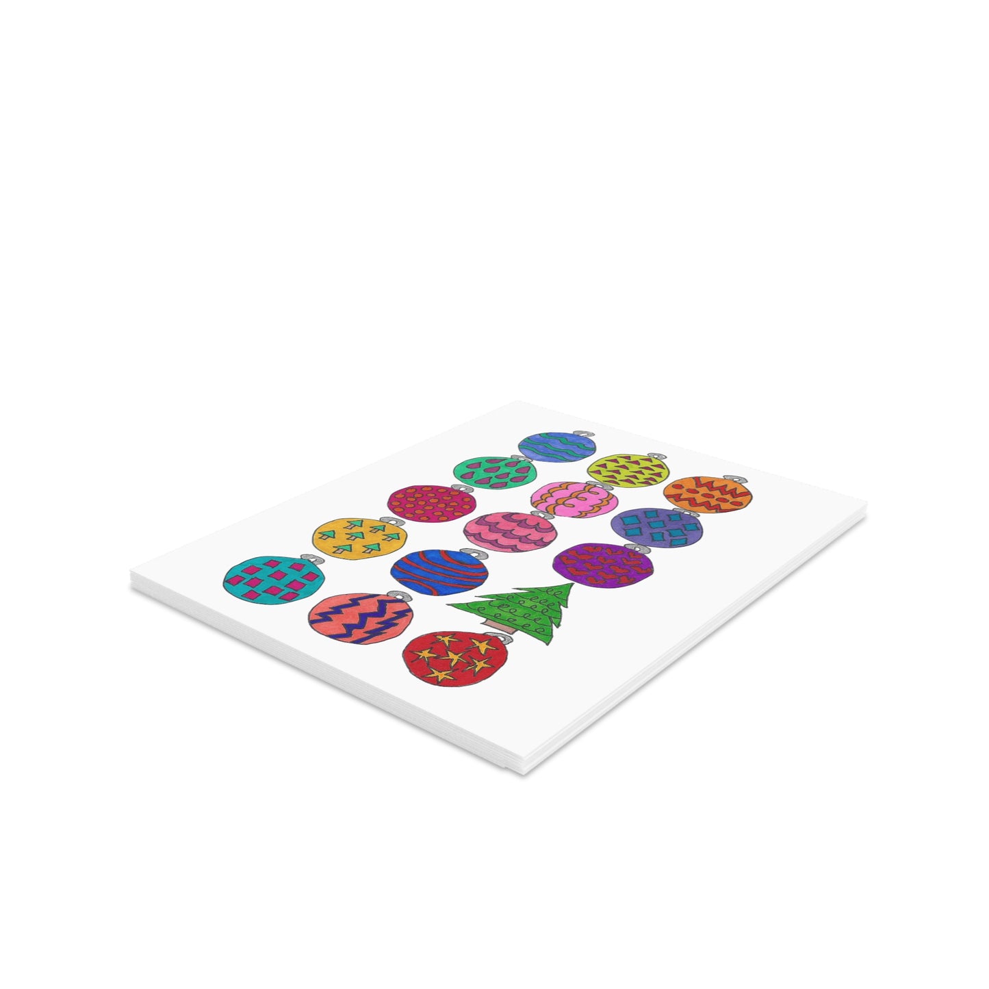 Ornament Medley Greeting cards (8, 16, or 24 pcs)
