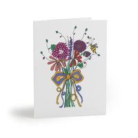 Garden Flowers and Bee Hand-tie Everyday Cards