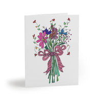 Buy Wildflowers and Hearts Hand-tie Greeting Cards Today