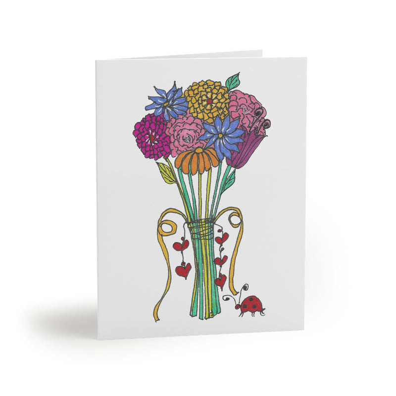 Flowers & Hearts Hand-tie Greeting Cards – Perfect Gift Sets