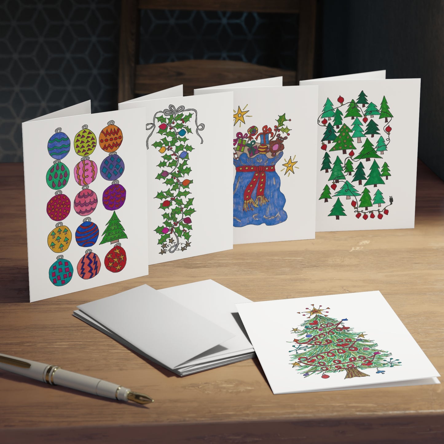 Twinkles & Toys Greeting Card Multipack, 5 Festive Designs