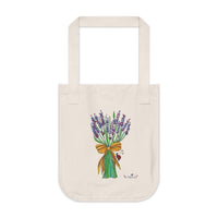 Lavender Tote Bag – Eco-Friendly Cotton Hand-Tie