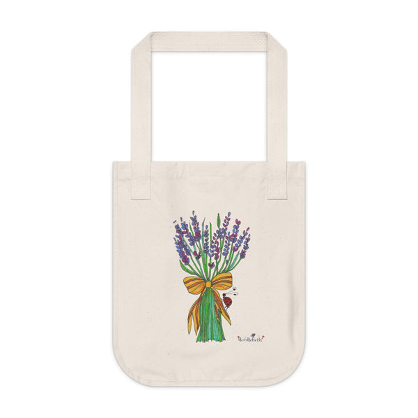 Lavender Tote Bag – Eco-Friendly Cotton Hand-Tie