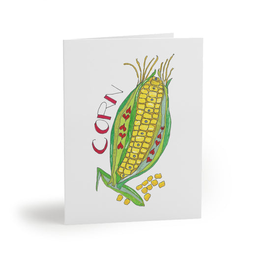 Ear of Corn Greeting Card Set — Cute Corn Note Cards (8/16/24 pcs)