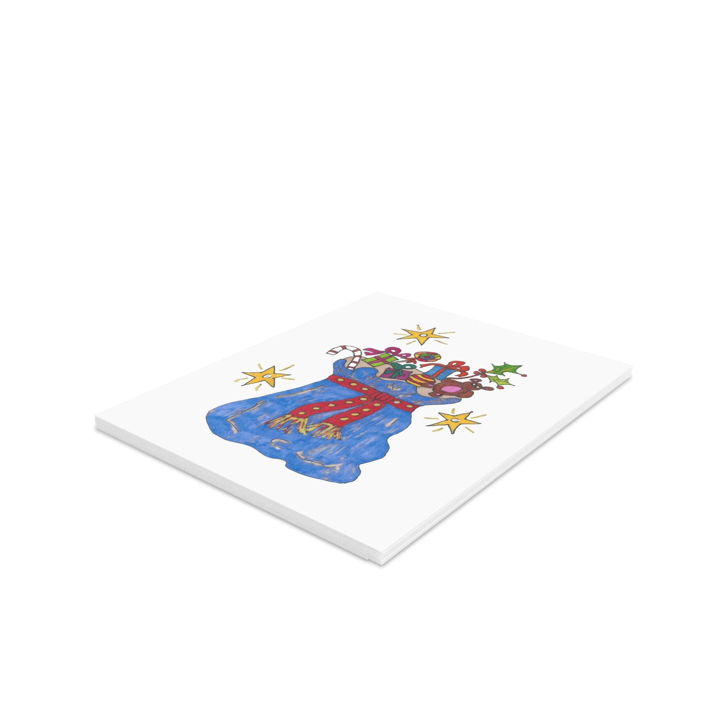 Santa's Bag of Gifts Greeting cards (8, 16, or 24 pcs)