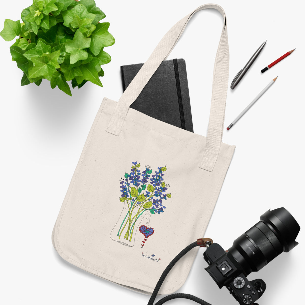 Lavender Hearts Eco-Friendly Tote - medium