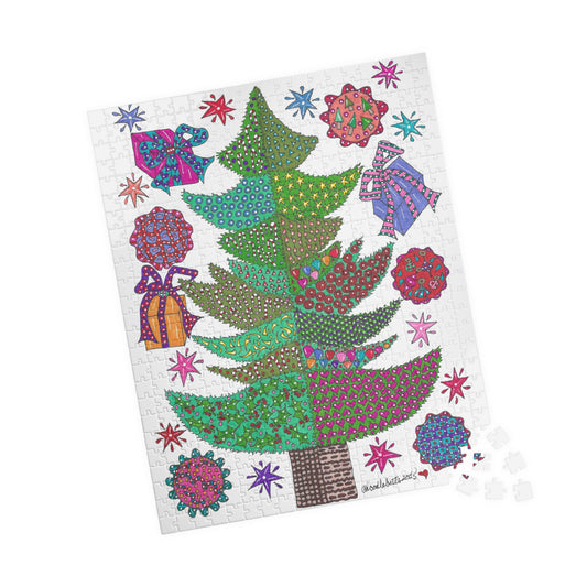 Quilted Christmas Tree 520-piece Puzzle