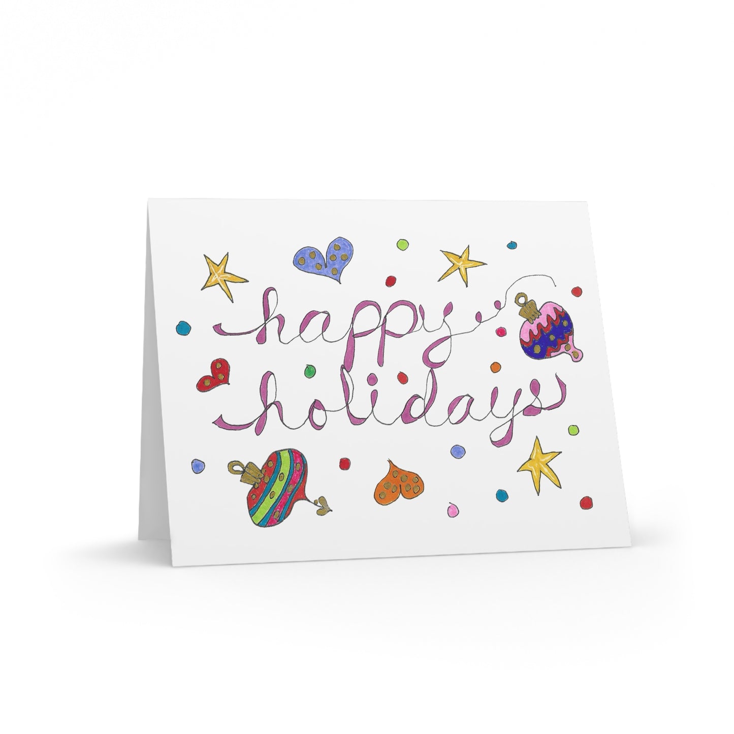 Happy Holidays Greeting cards (8, 16, or 24 pcs)