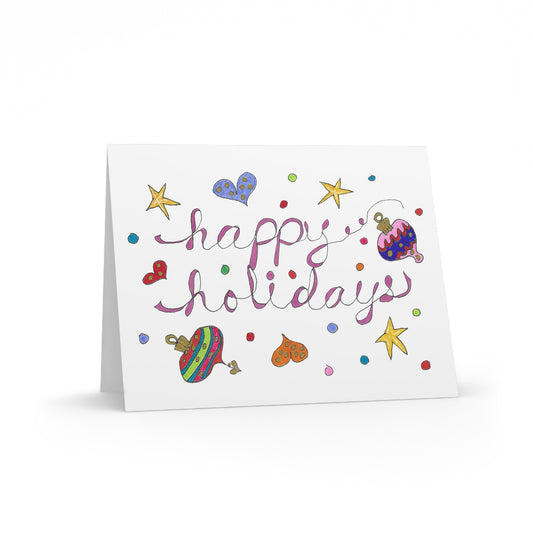 Happy Holidays Greeting cards (8, 16, or 24 pcs)