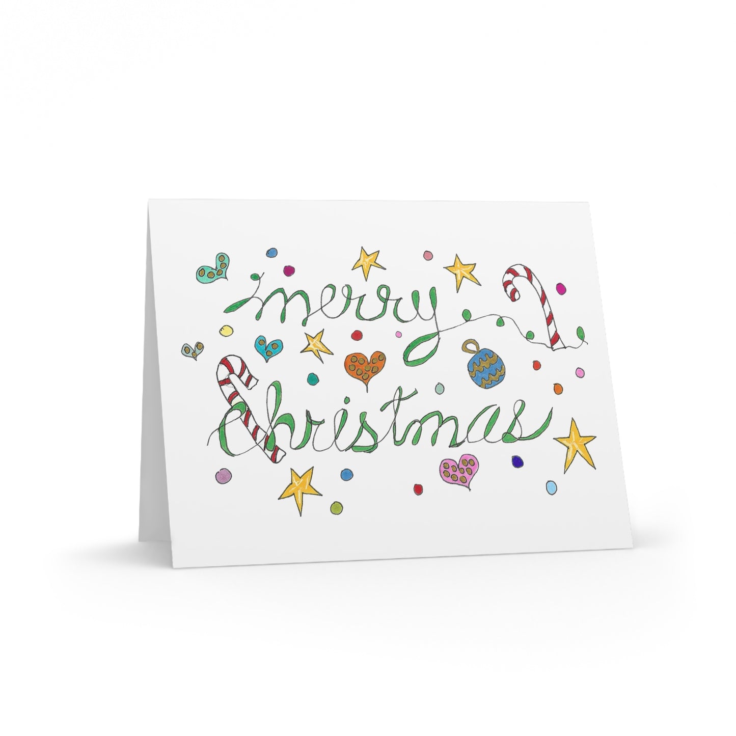 Merry Christmas Greeting cards (8, 16, or 24 pcs)