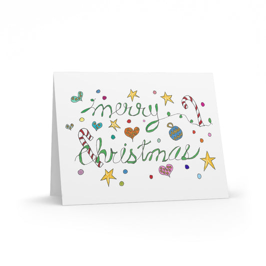 Merry Christmas Greeting cards (8, 16, or 24 pcs)