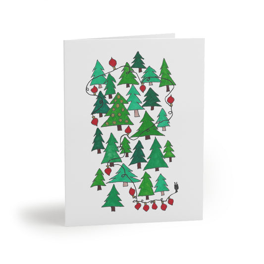 Christmas Tree Farm & Lights Greeting cards (8, 16, or 24 pcs)